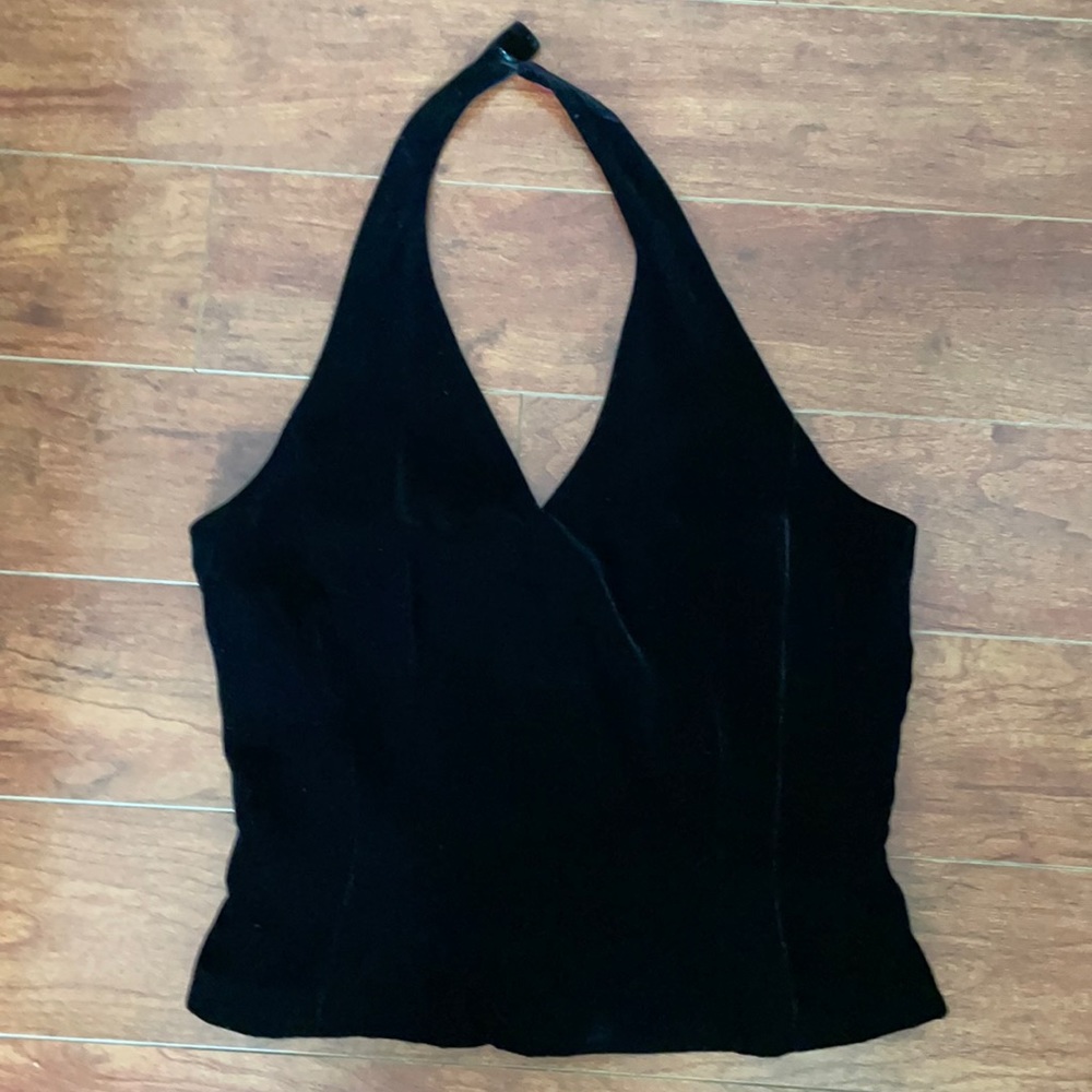 Brand new with tags black velvet tank top